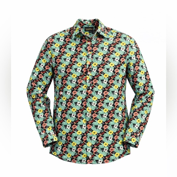 Daniel Cremieux Other - Cremieux Mens Pastel Floral Long-Sleeve Button Down Casual Shirt Size L​